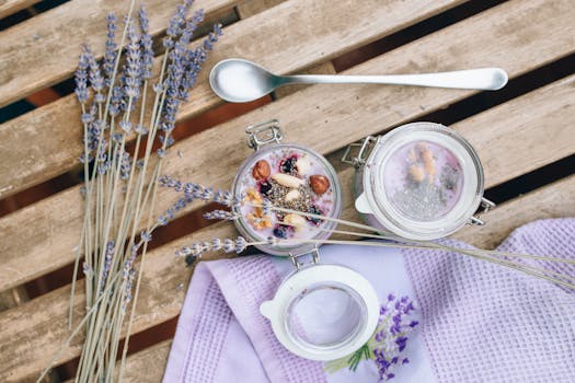 smoothie ingredients laid out