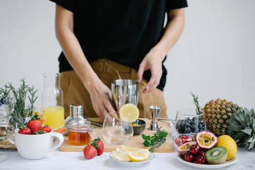 colorful fruits for juicing