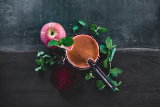 colorful fruit smoothie ingredients