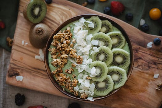 colorful smoothie ingredients