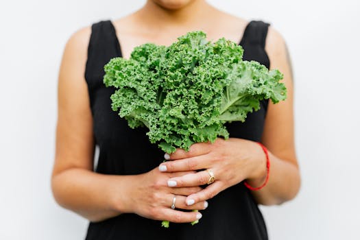 a green smoothie with spinach and kale