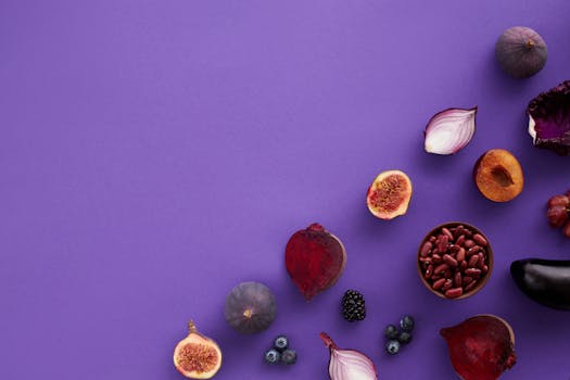 colorful fruits and vegetables ready for blending