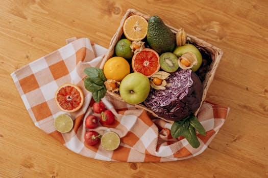 a variety of smoothie ingredients