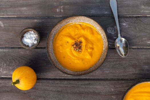 cozy soup in a bowl