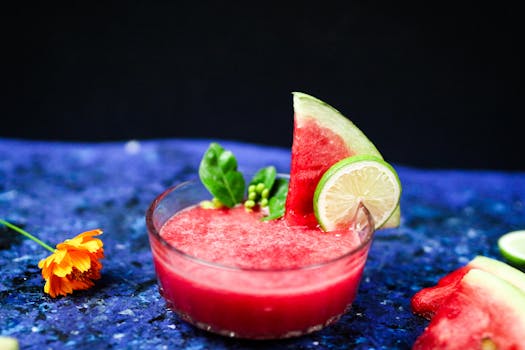 green smoothie in a glass