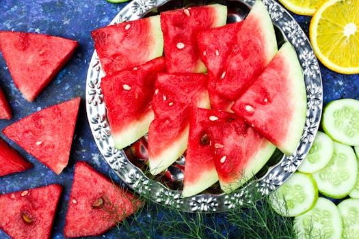 A green smoothie bowl topped with fruits and seeds