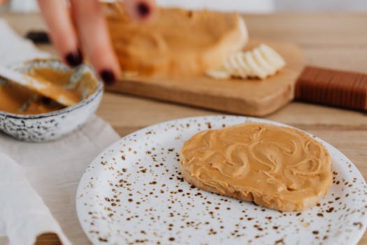 nut butter preparation in a blender