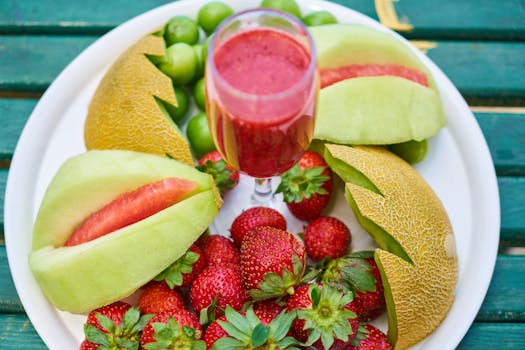 refreshing green juice in a glass