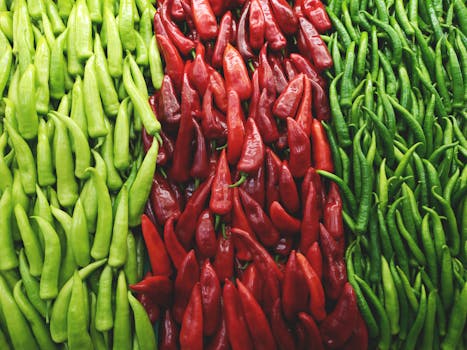 colorful fruit and vegetable smoothie ingredients