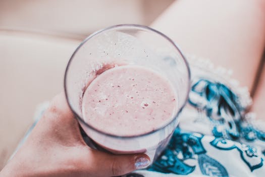 smoothie in a glass