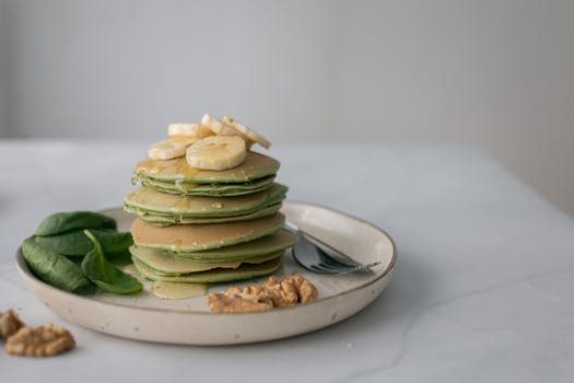 a nutritious green smoothie with spinach and banana