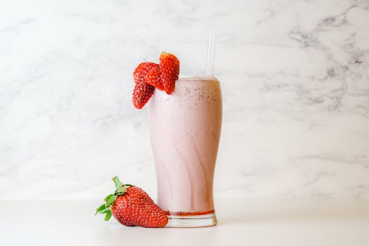 berry smoothie in a glass